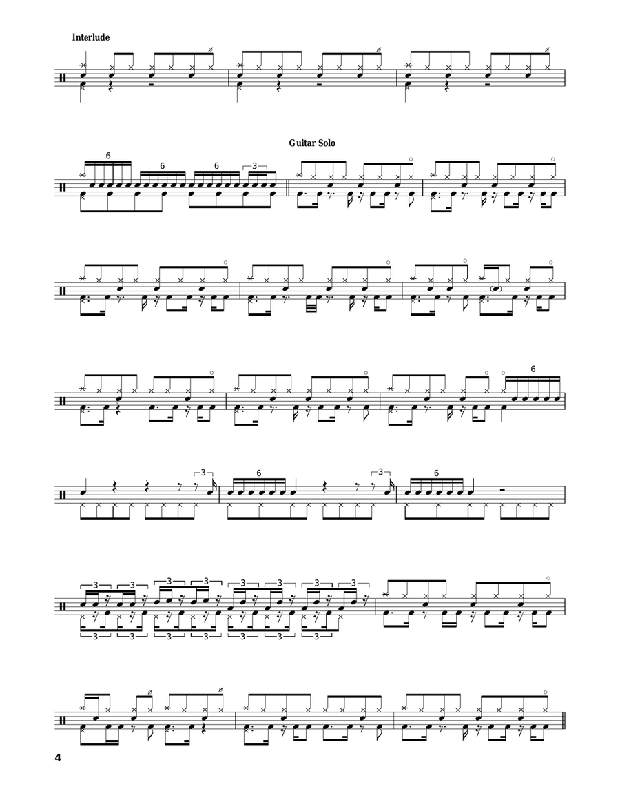 N.I.B. Drum Set scores gallery preview page 4
