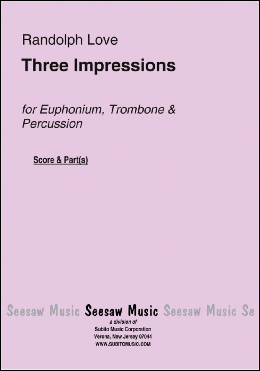 Three Impressions Three Impressions Euphonium scores gallery preview page 1