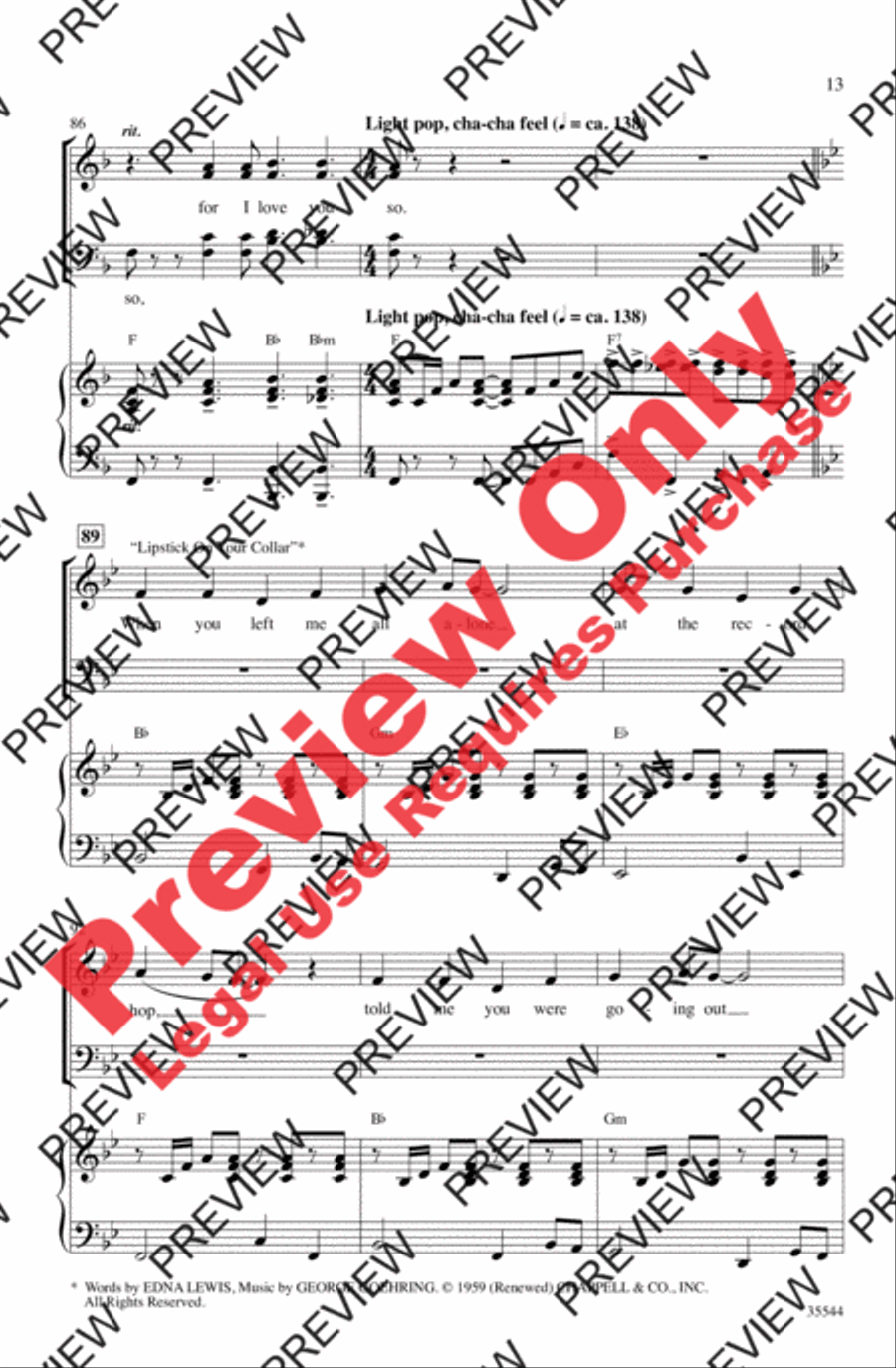 We Love the '50s We Love the '50s 4-Part scores gallery preview page 13