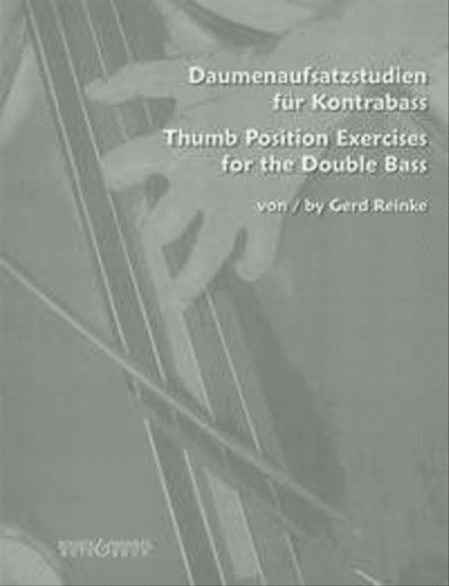 Thumb Position Exercises for the Double Bass Double Bass scores gallery preview page 1