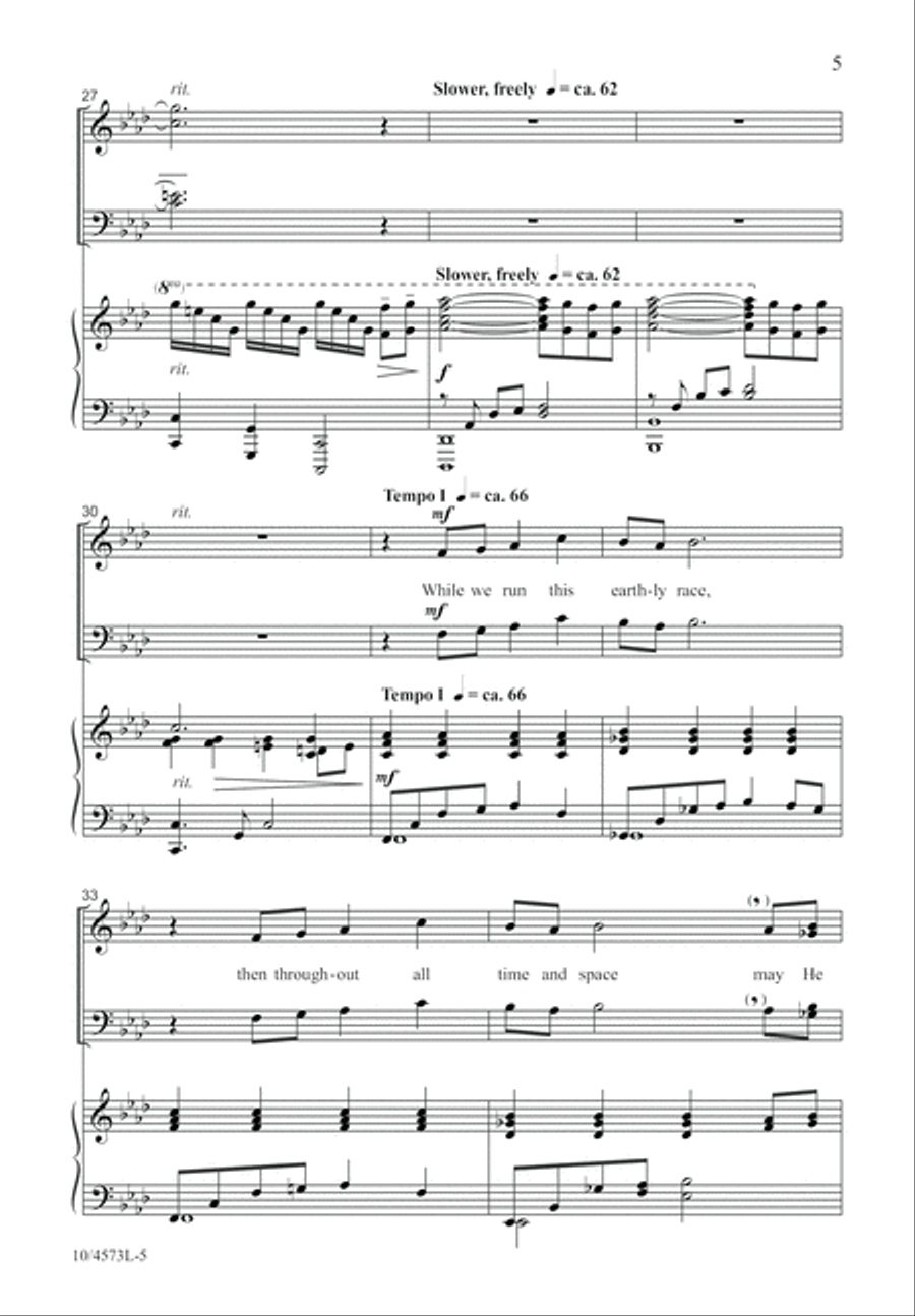 He Who Made the Starry Skies 4-Part scores gallery preview page 5