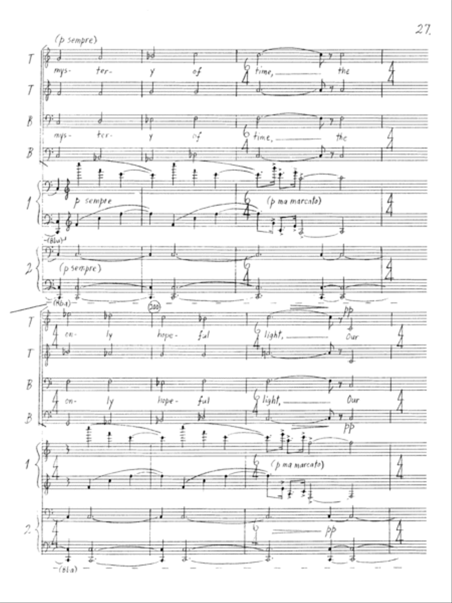 The Incomprehensible Light TTBB scores gallery preview page 17