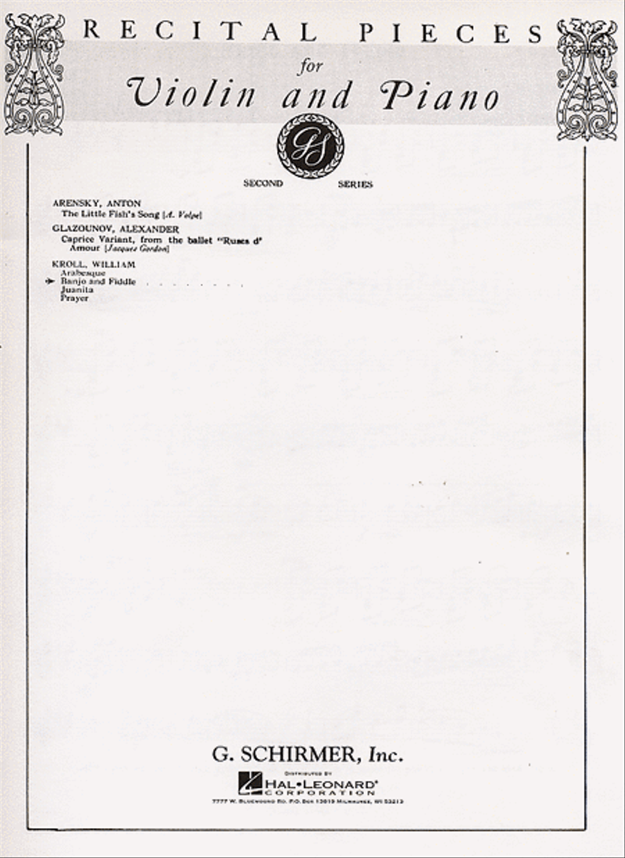 Banjo and Fiddle Violin Solo scores gallery preview page 1