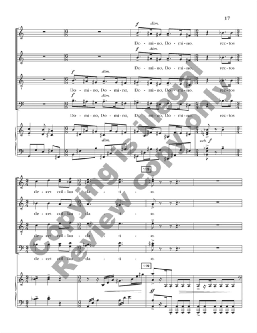 Exultate Justi 4-Part scores gallery preview page 32