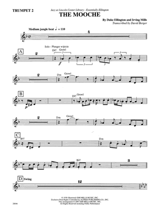 The Mooche: 2nd B-flat Trumpet