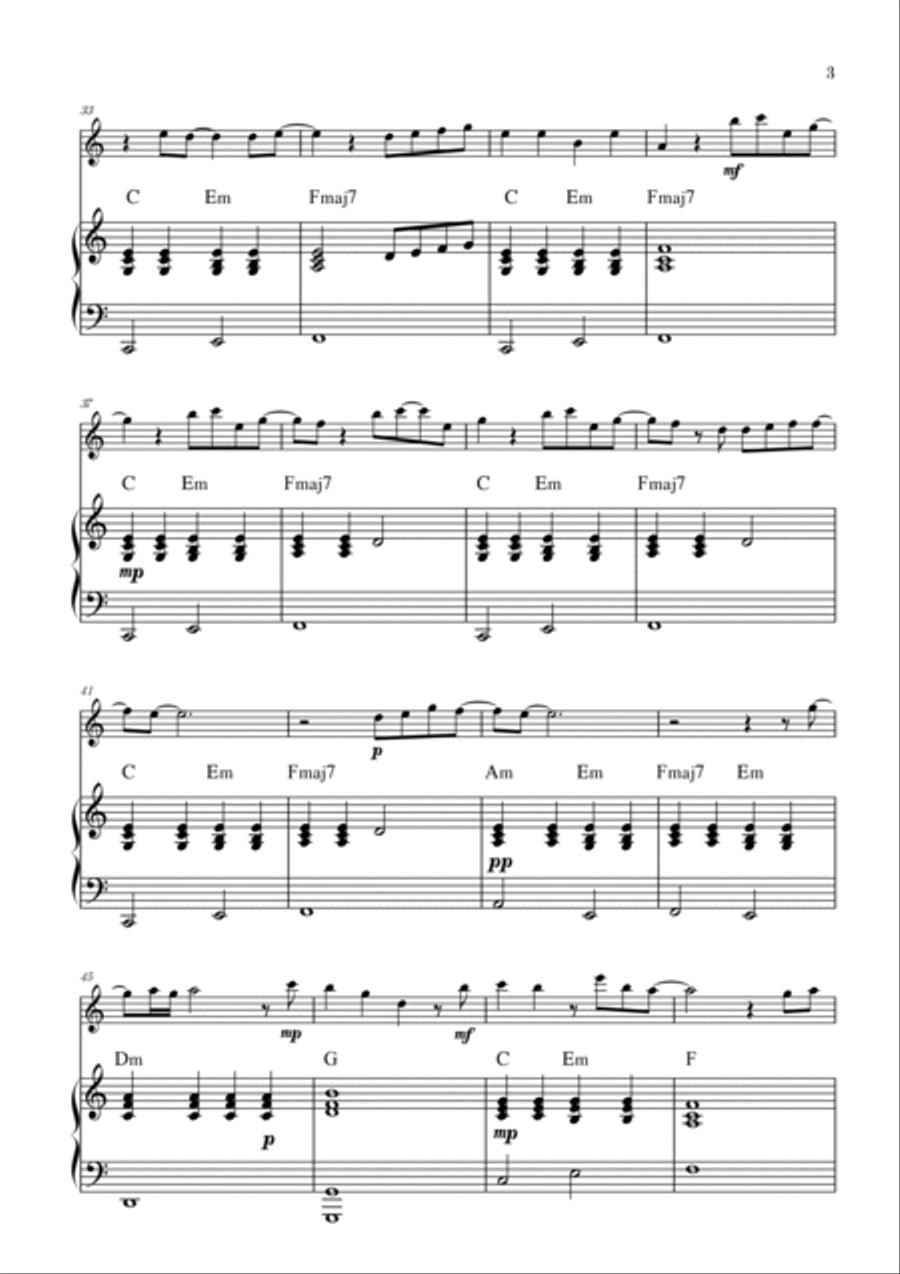 What Was I Made For? Flute Solo scores gallery preview page 3