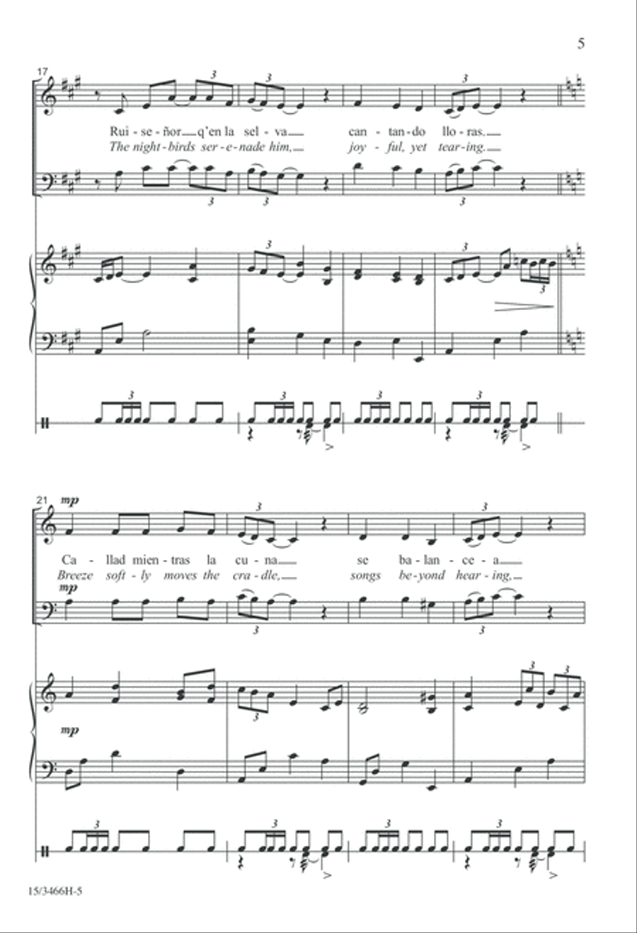 Tres Villancicos Españoles 4-Part scores gallery preview page 5