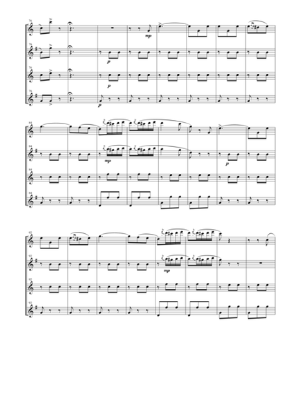 "Libiamo ne' lieti calici" (Brindisi) for Saxophone Quartet (SATB) image number null