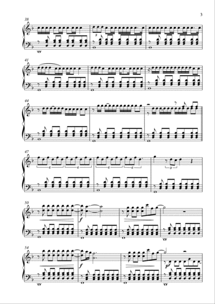Alone Piano Solo scores gallery preview page 3