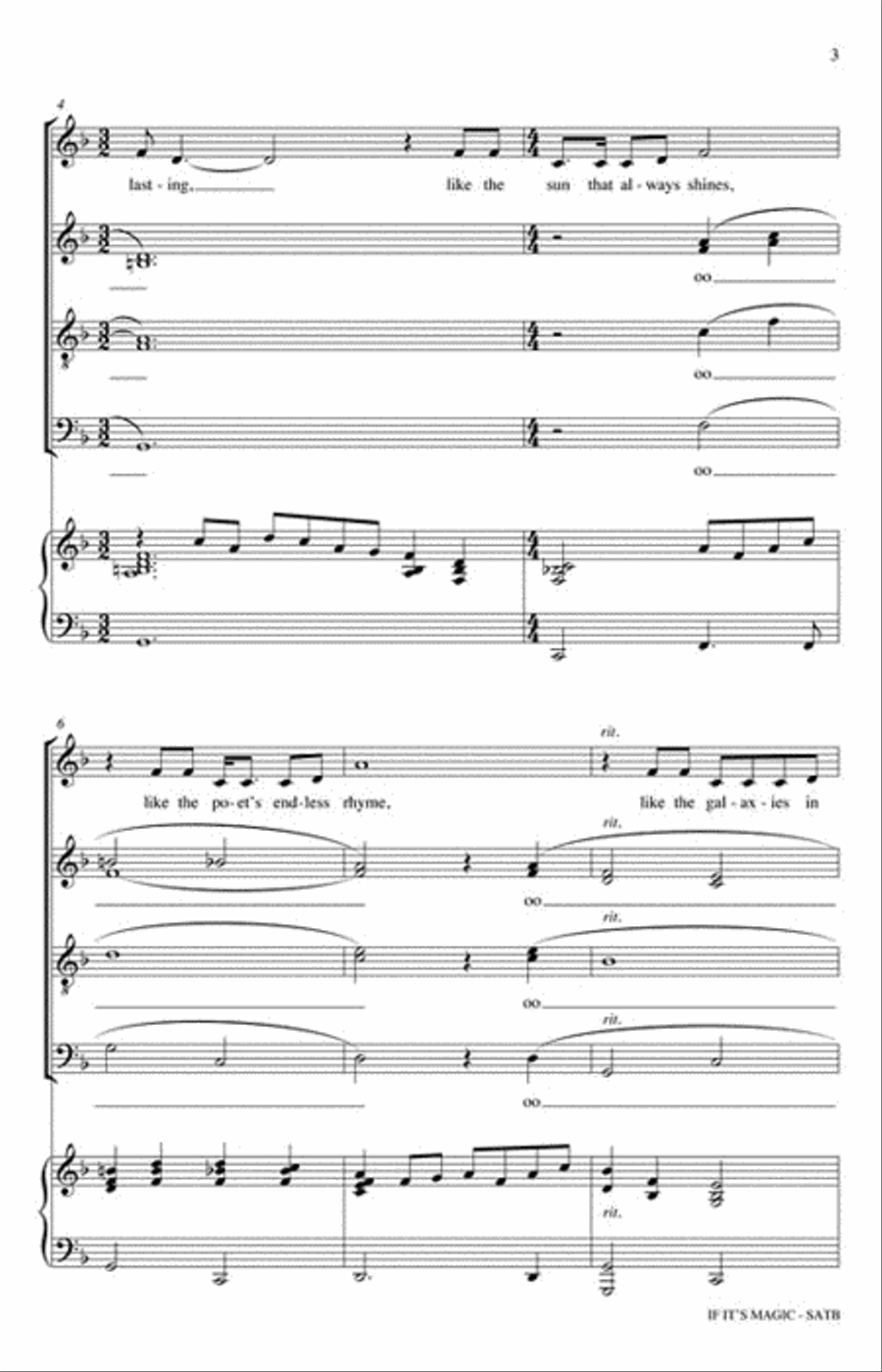 If It's Magic 4-Part scores gallery preview page 3
