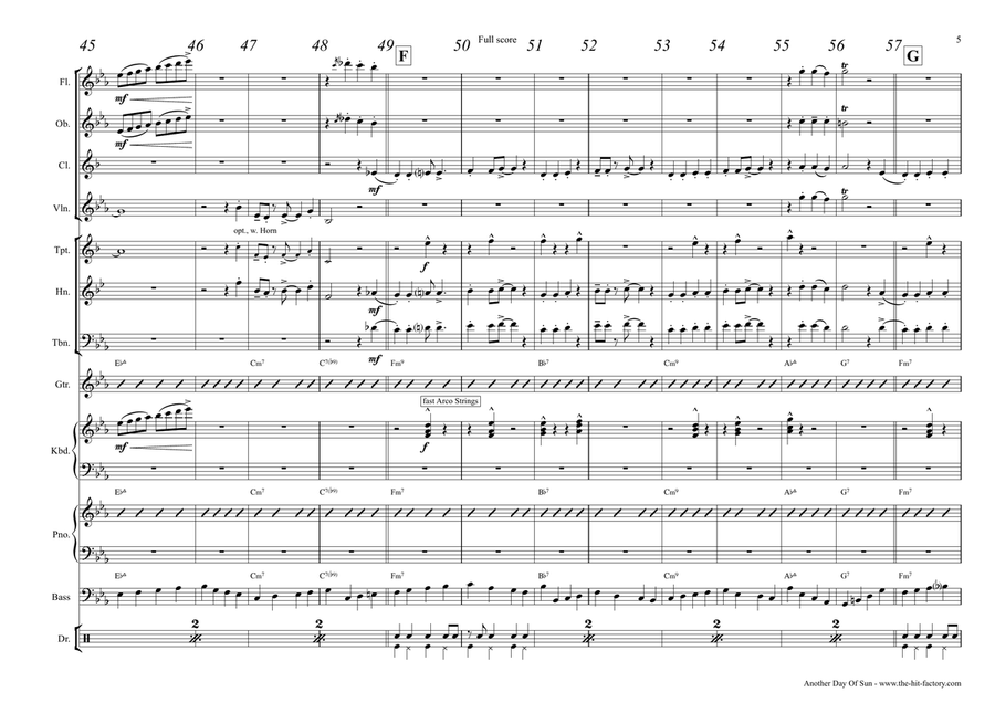 Another Day Of Sun Clarinet scores gallery preview page 5