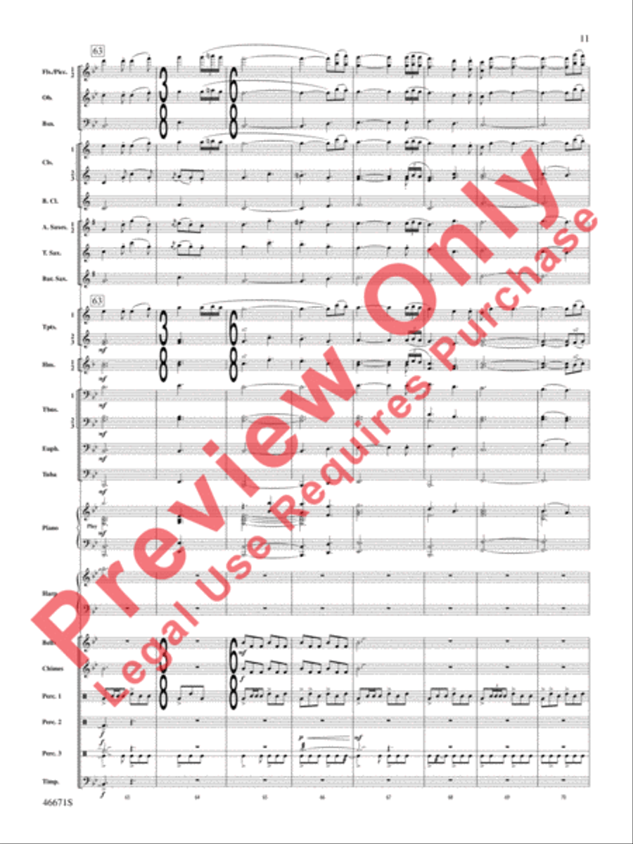 Celtic Wedding Concert Band scores gallery preview page 12