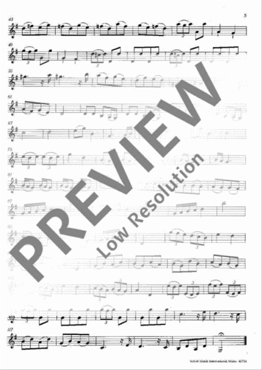 Concerto polonois G Major Violin scores gallery preview page 5