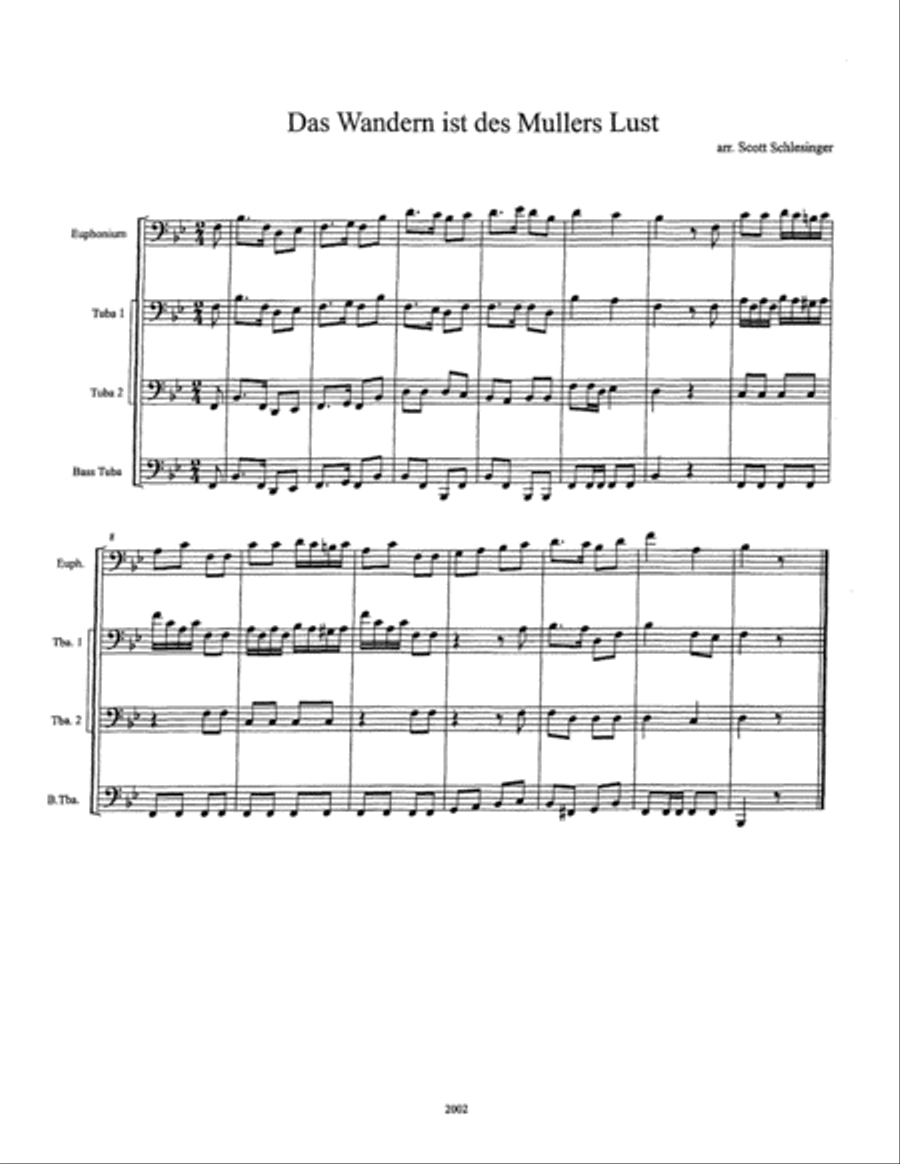 Four Polkas Tuba Quartet scores gallery preview page 2