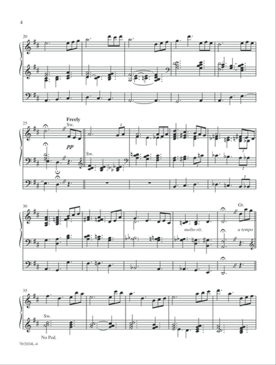 Blessed Assurance (Digital Delivery) Organ scores gallery preview page 4