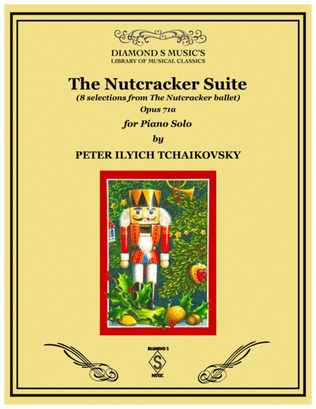 Book cover for THE NUTCRACKER SUITE by Tchaikovsky for Piano Solo