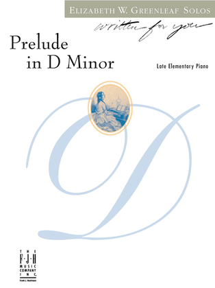 Book cover for Prelude in D Minor