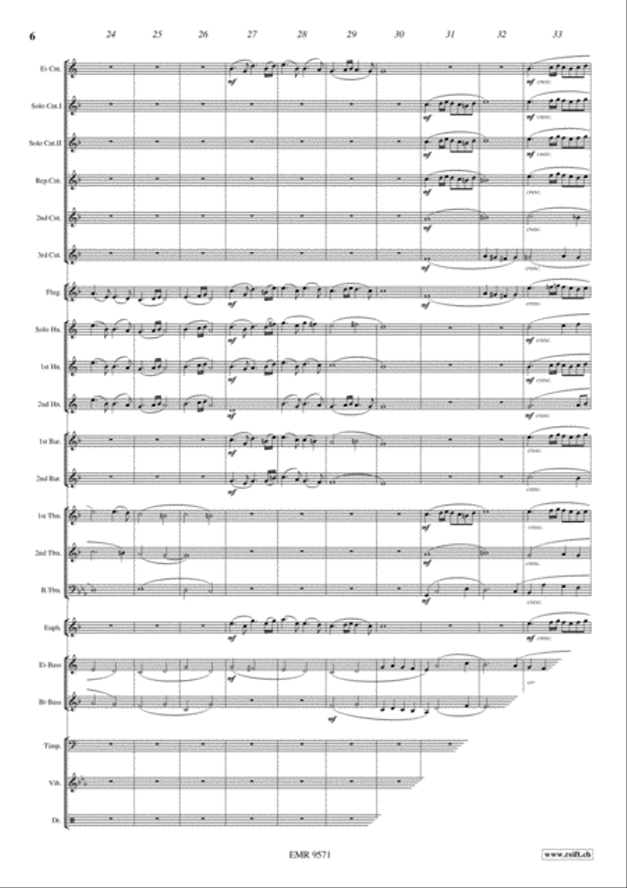 Highland Cathedral Brass Band scores gallery preview page 7