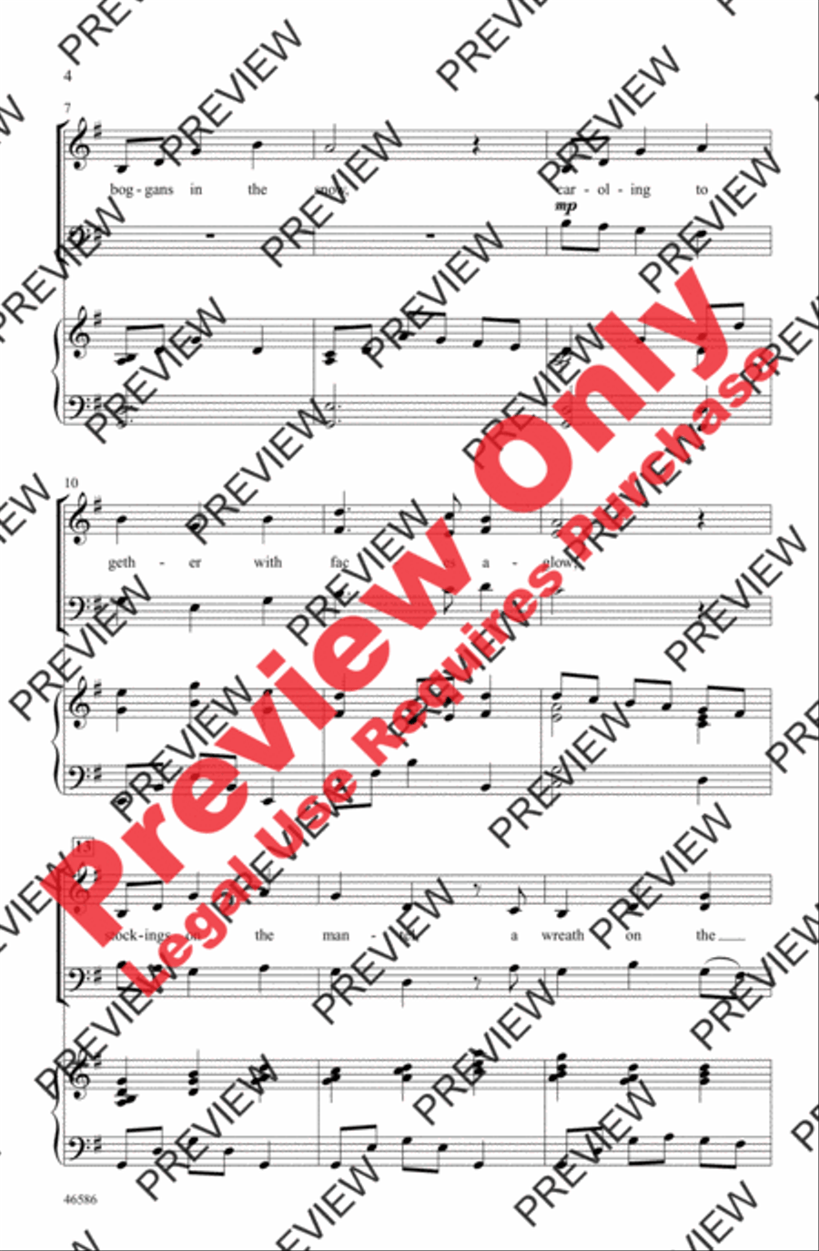 My Christmas Tree 3-Part scores gallery preview page 3