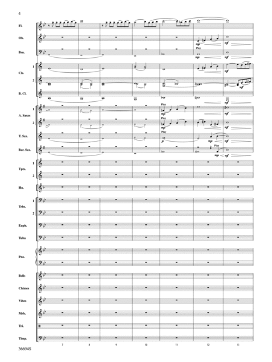Falling Leaves Falling Leaves Concert Band scores gallery preview page 3