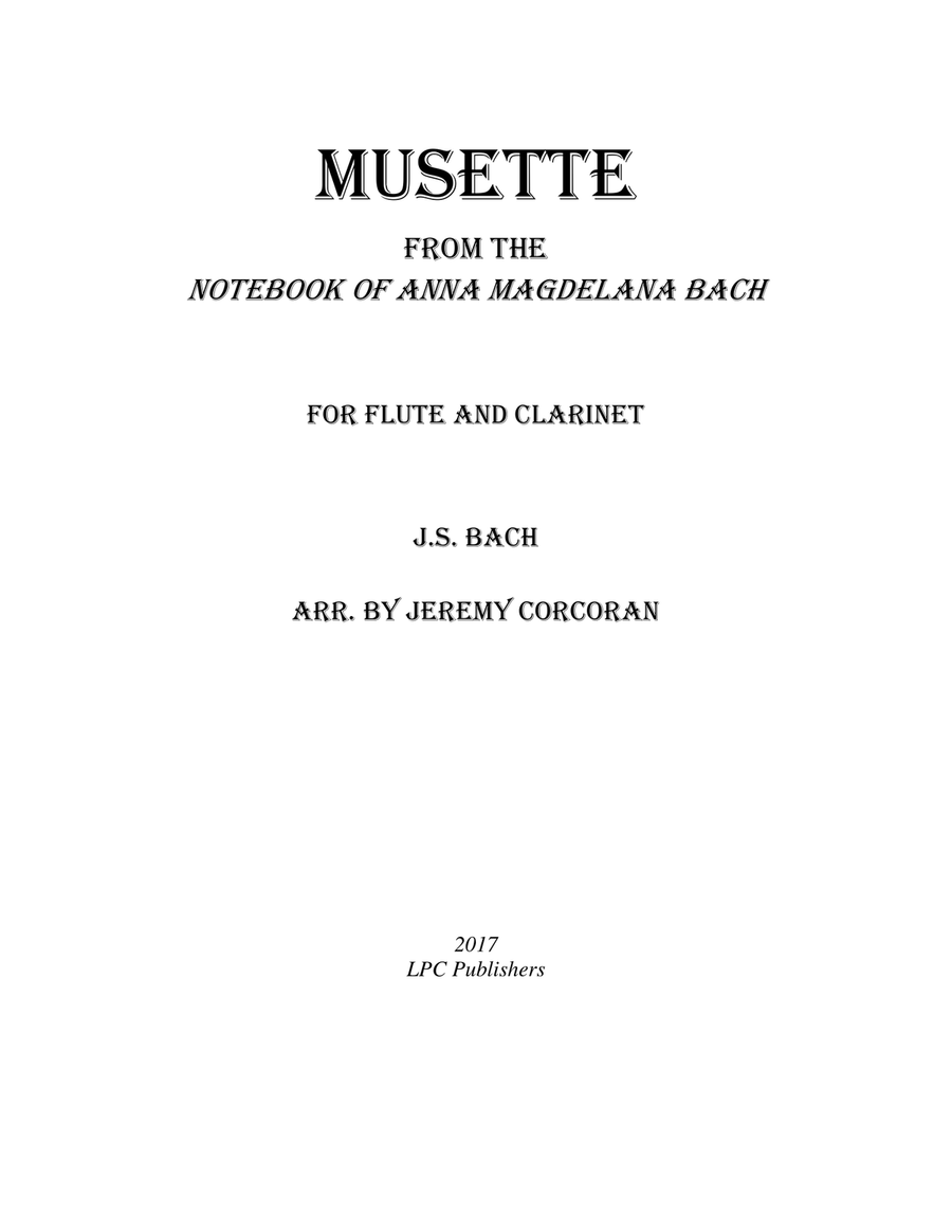 Musette for Flute and Clarinet Woodwind Duet scores gallery preview page 1