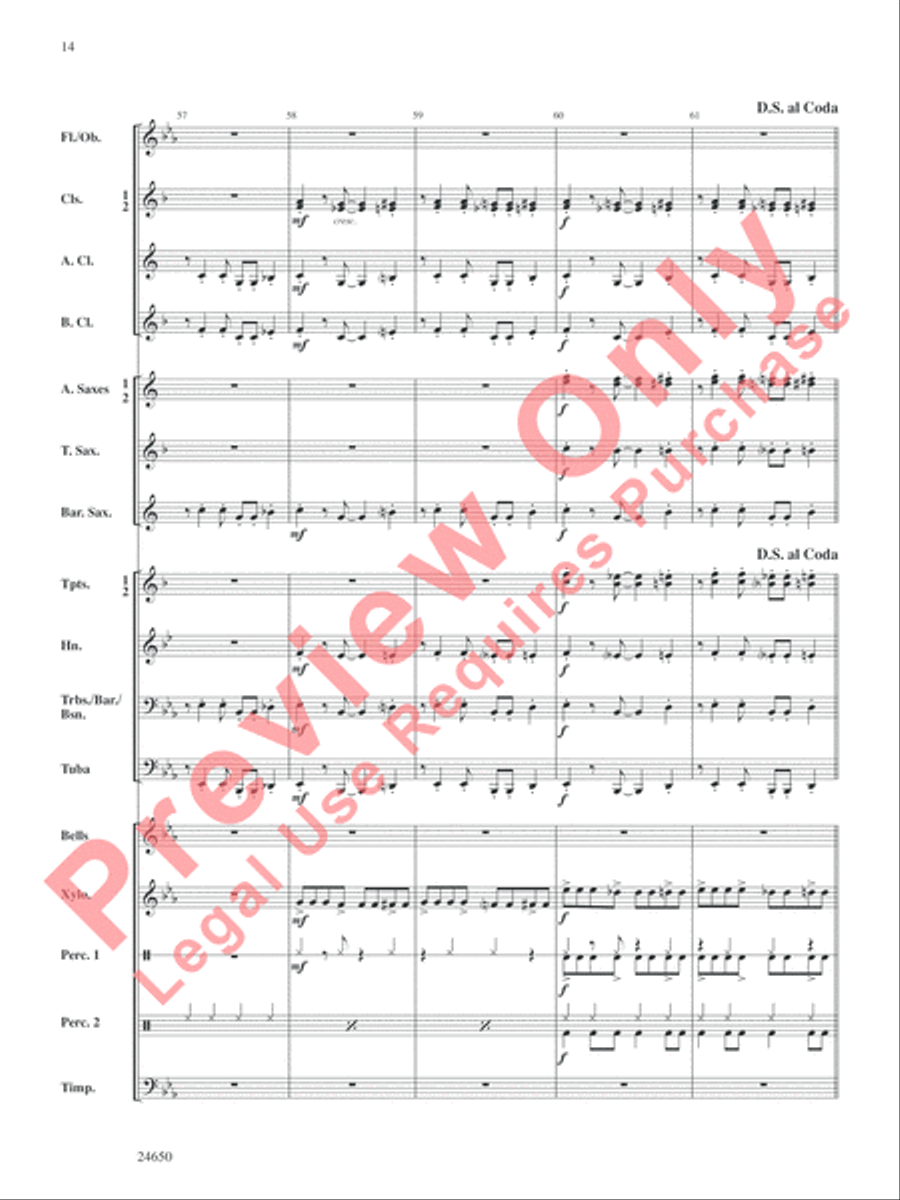Salsa and Chips Concert Band scores gallery preview page 15