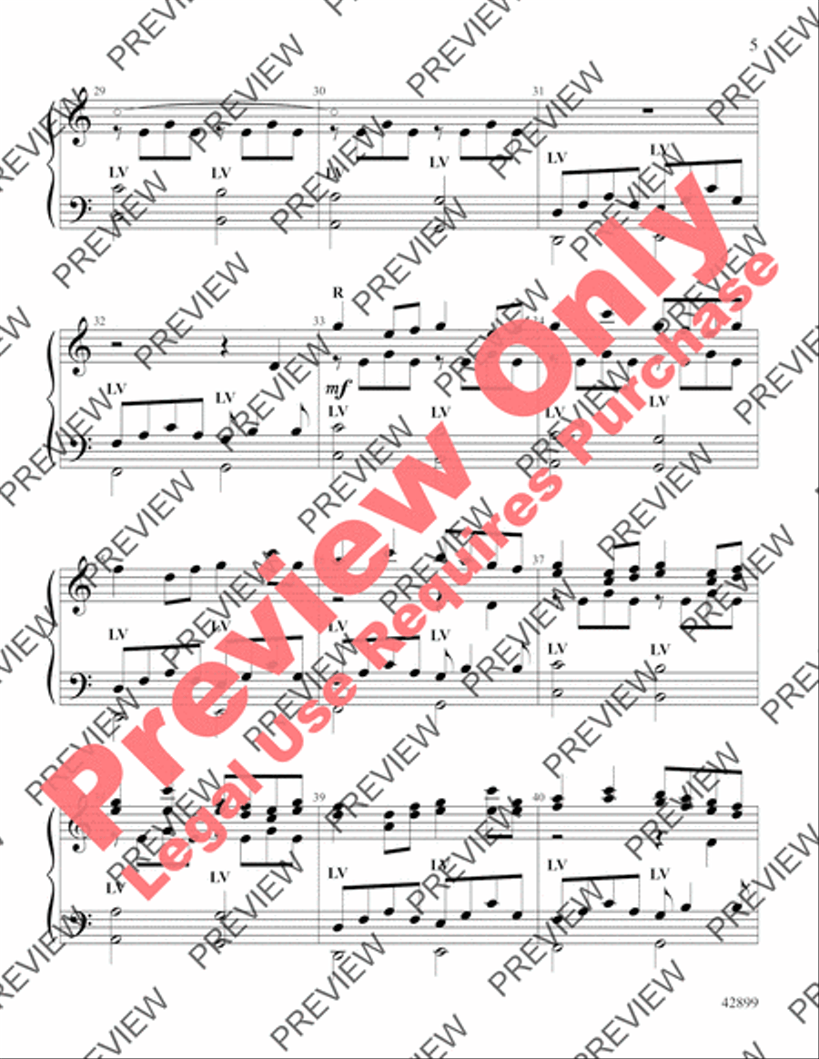 Homage to Pachelbel Handbell Choir scores gallery preview page 5