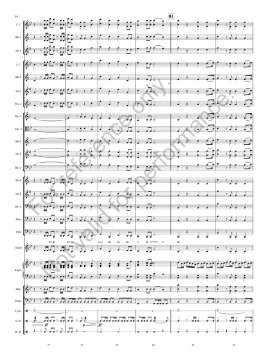Hallelujah Chorus Concert Band scores gallery preview page 13