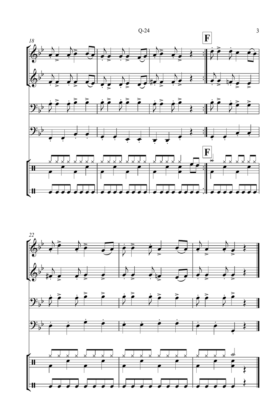 Q-24 Concert Band scores gallery preview page 3