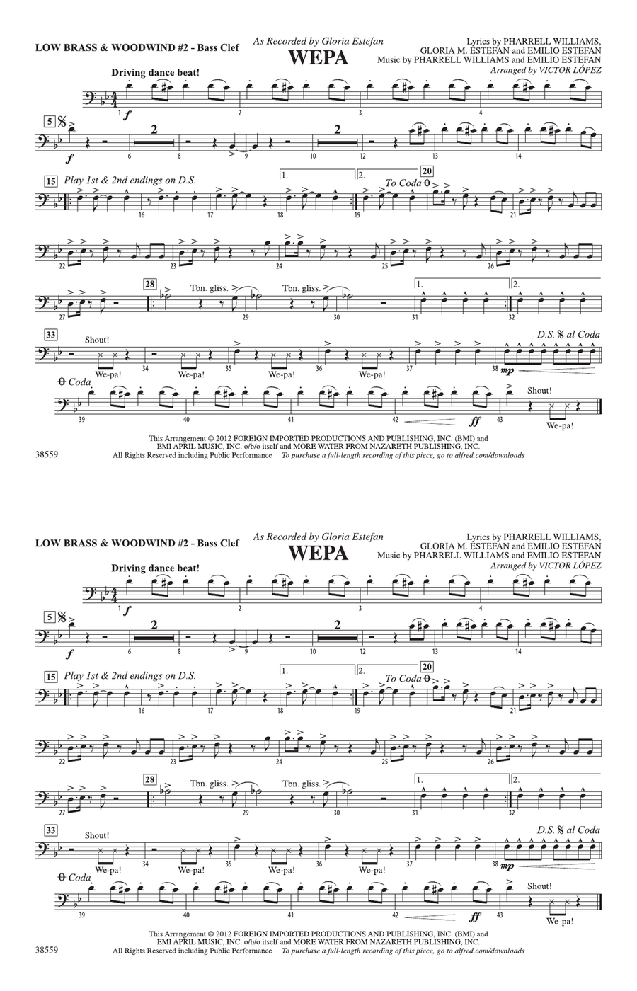 Wepa: Low Brass & Woodwinds #2 - Bass Clef