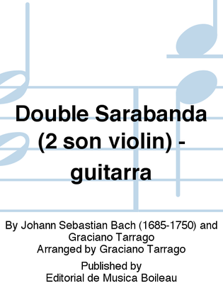 Double Sarabanda (2 son violin) - guitarra