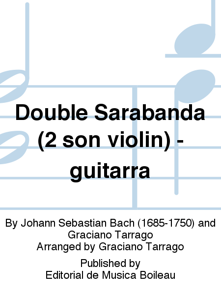 Double Sarabanda (2 son violin) - guitarra