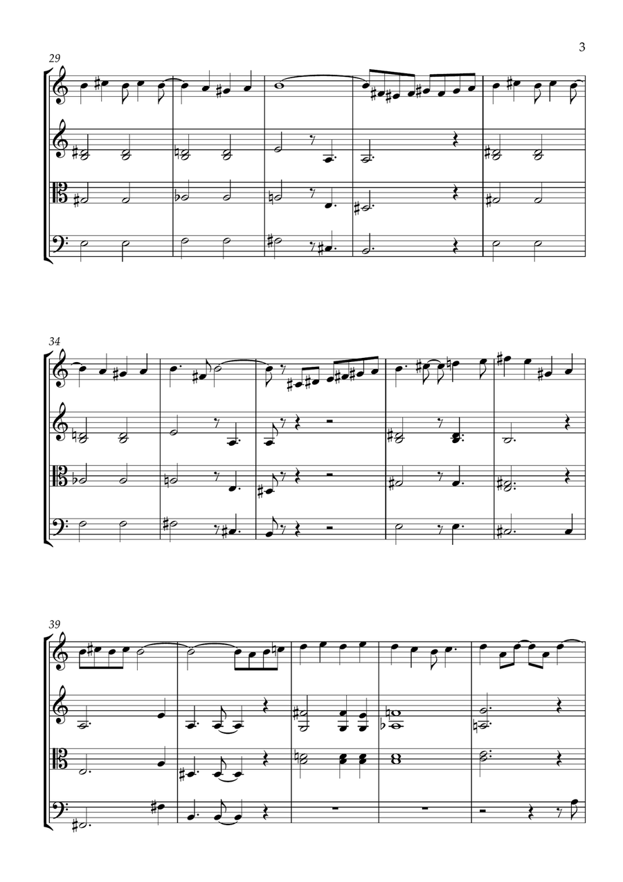 Desafinado String Quartet scores gallery preview page 3