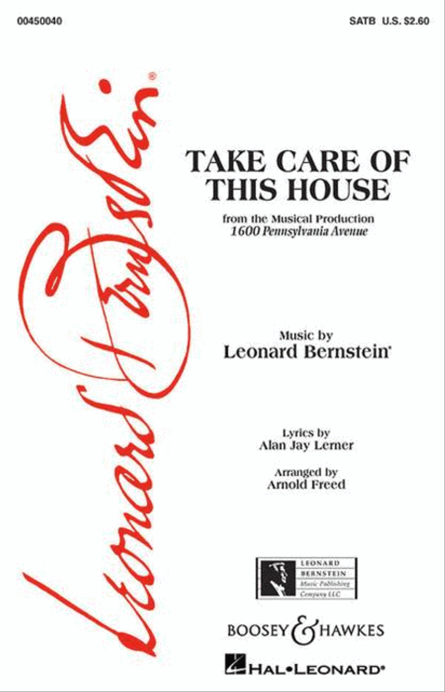 Take Care Of This House SATB 4-Part scores gallery preview page 1