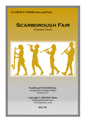 Scarborough Fair - Clarinet Choir Score and Parts PDF