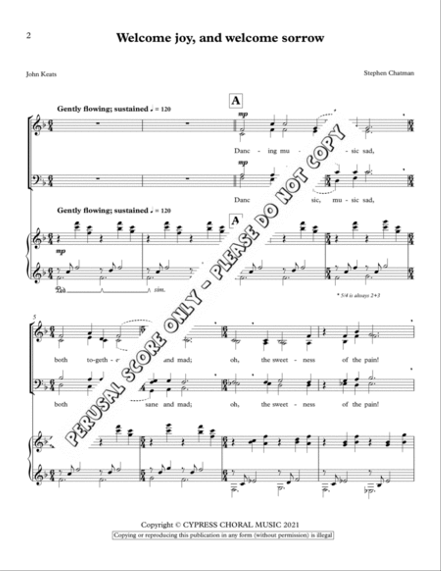 Welcome Joy , And Sorrow 4-Part scores gallery preview page 2