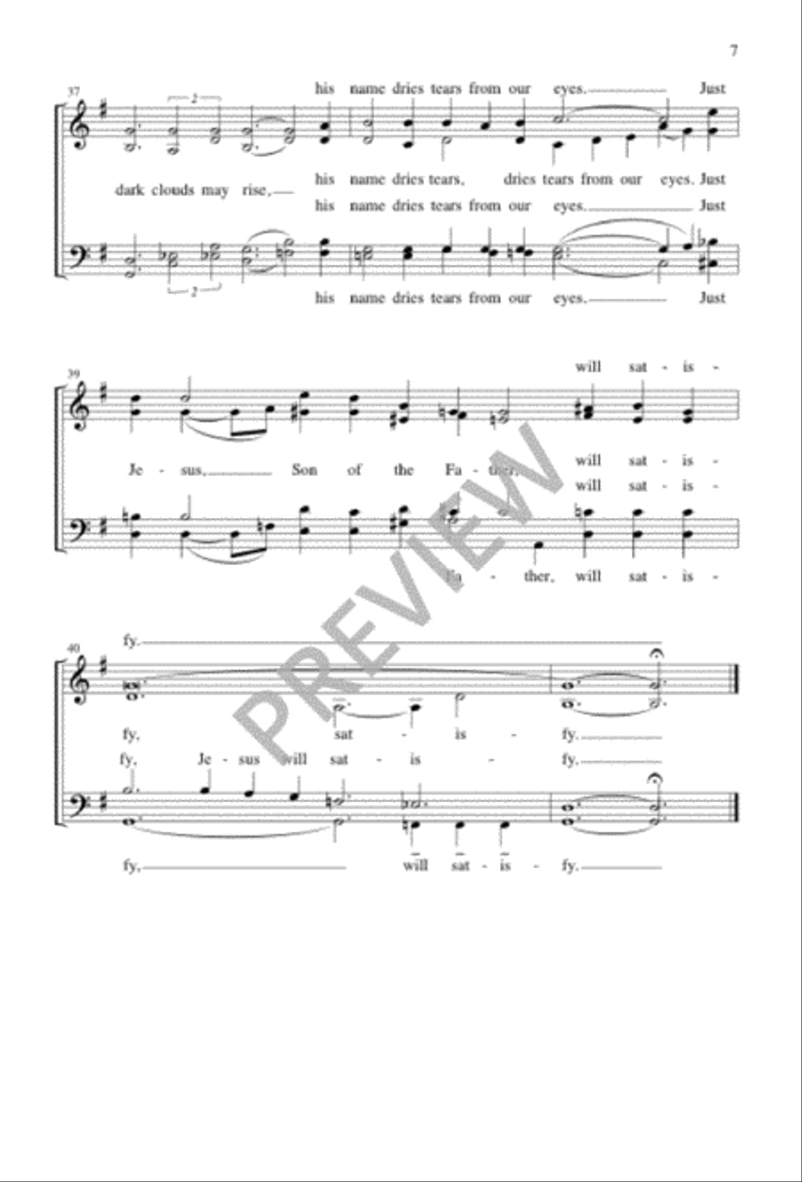 Just Jesus Just Jesus 4-Part scores gallery preview page 7