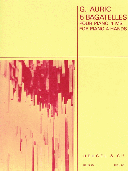 5 Bagatelles, For Piano Four Hands