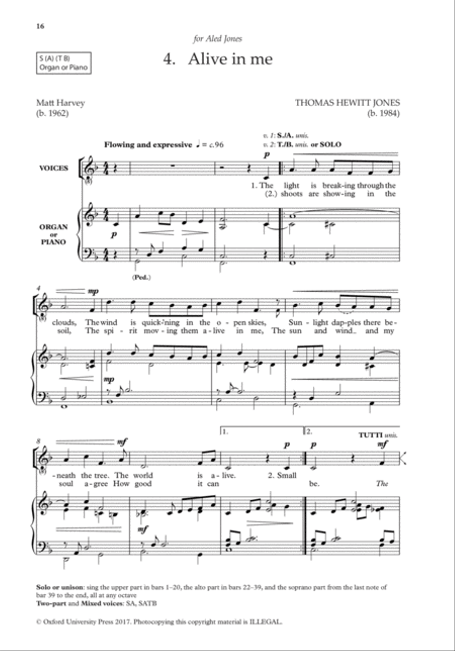 The Oxford Book of Easy Flexible Anthems Choir scores gallery preview page 4