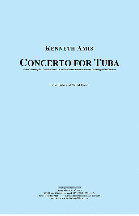 Concerto for Tuba and Wind Band (study score)