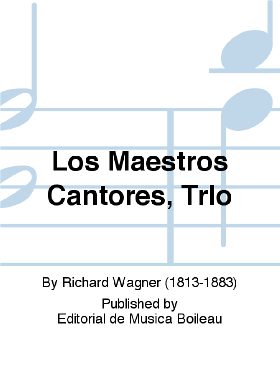 Los Maestros Cantores, TrIo Piano Trio scores gallery preview page 1