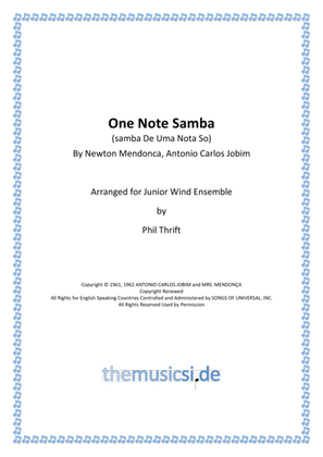 One Note Samba (samba De Uma Nota So)