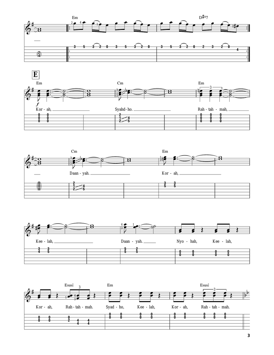 Duel Of The Fates (from Star Wars: The Phantom Menace) Acoustic Guitar scores gallery preview page 3
