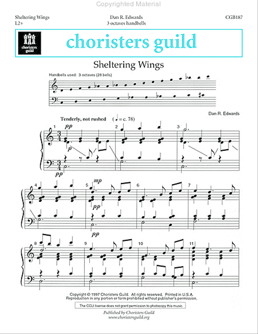 Sheltering Wings Handbell Choir scores gallery preview page 2