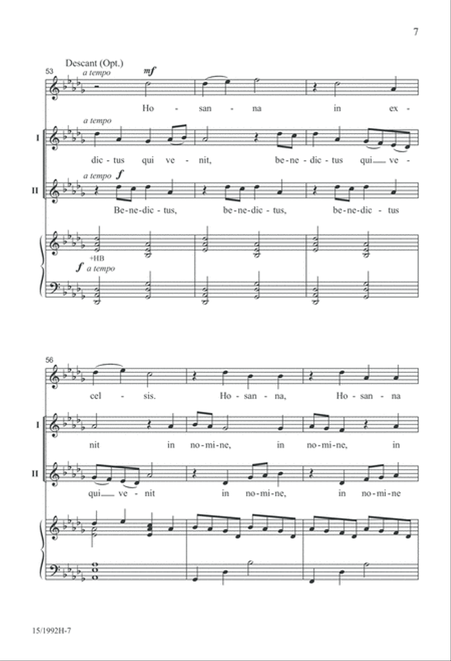 Benedictus 2-Part scores gallery preview page 7