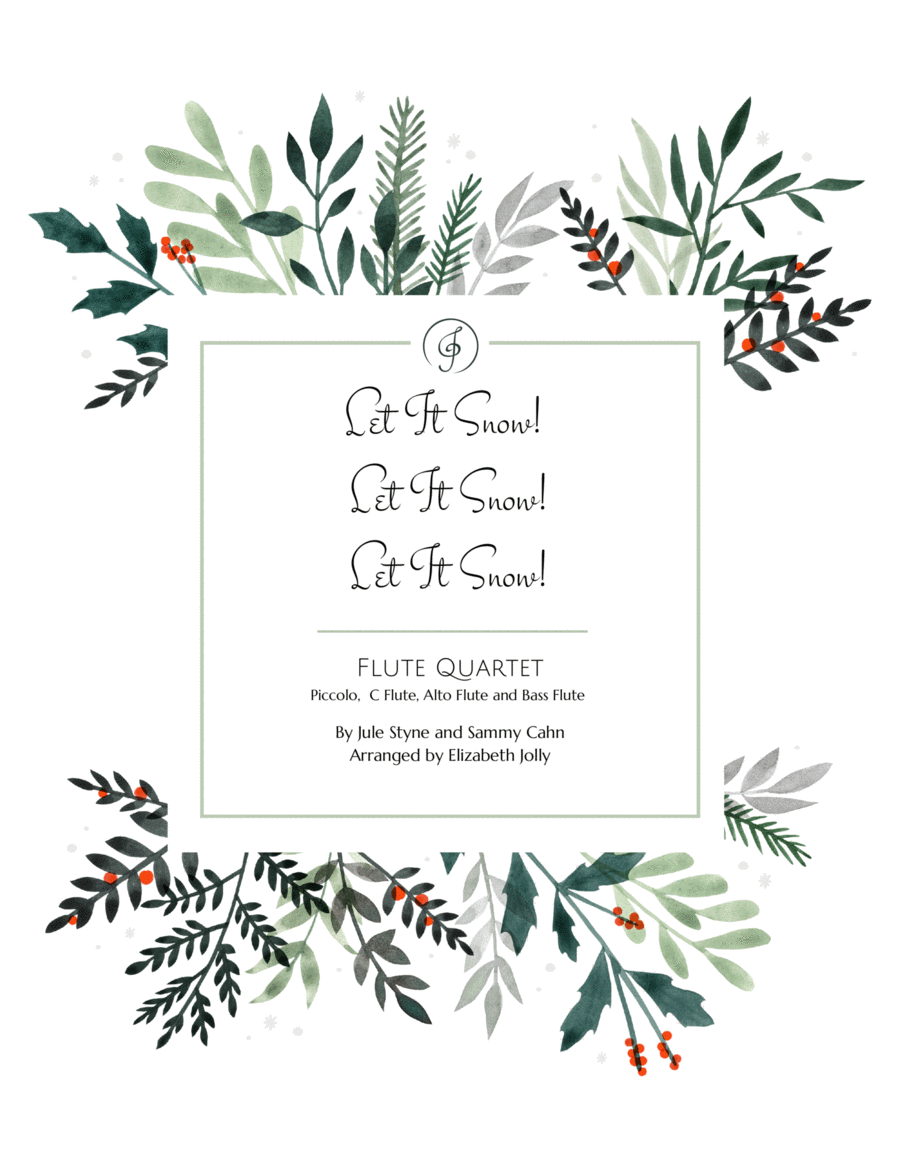 Let It Snow! Let It Snow! Let It Snow! Woodwind Quartet scores gallery preview page 1