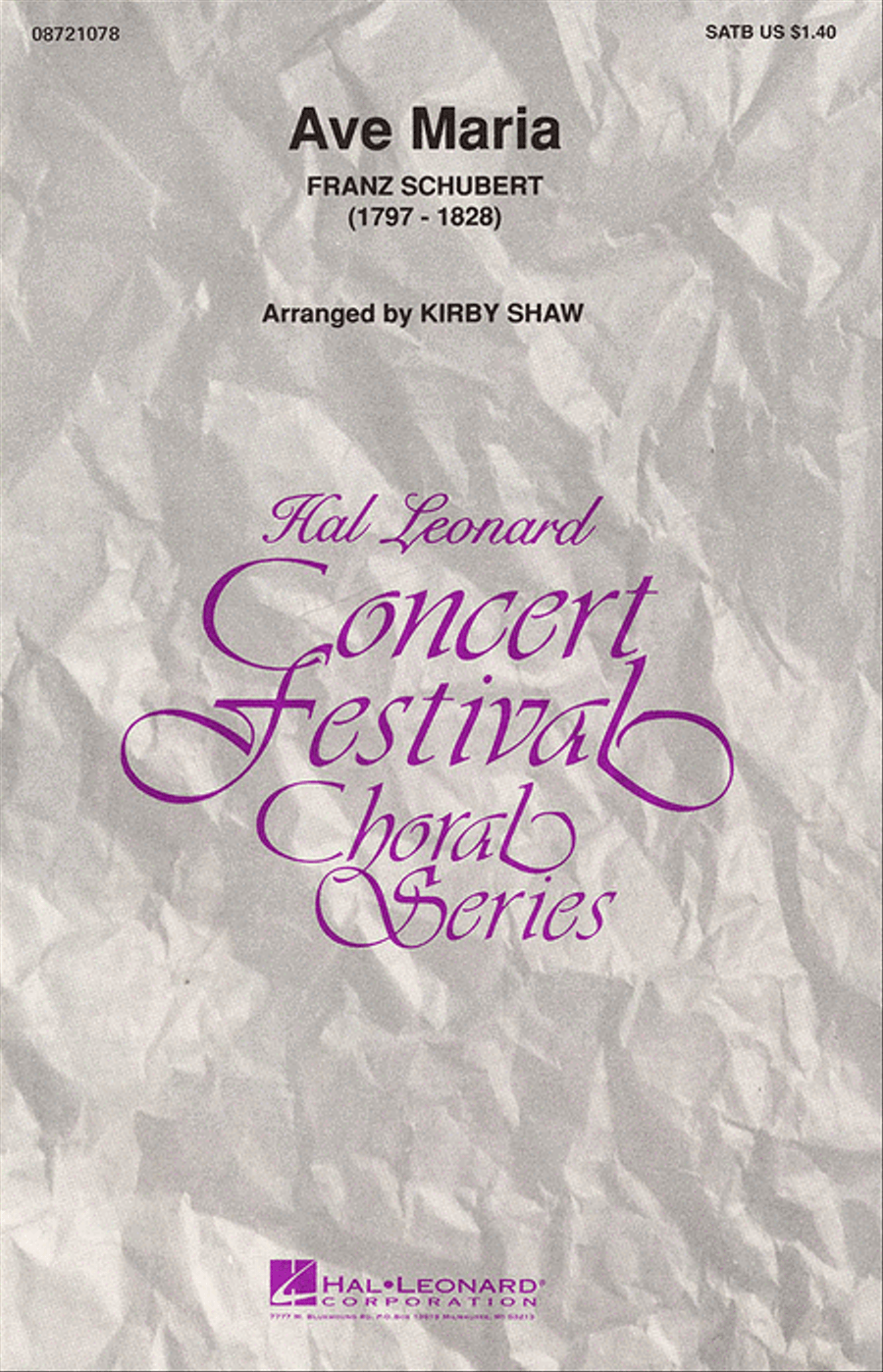 Ave Maria Ave Maria 4-Part scores gallery preview page 1
