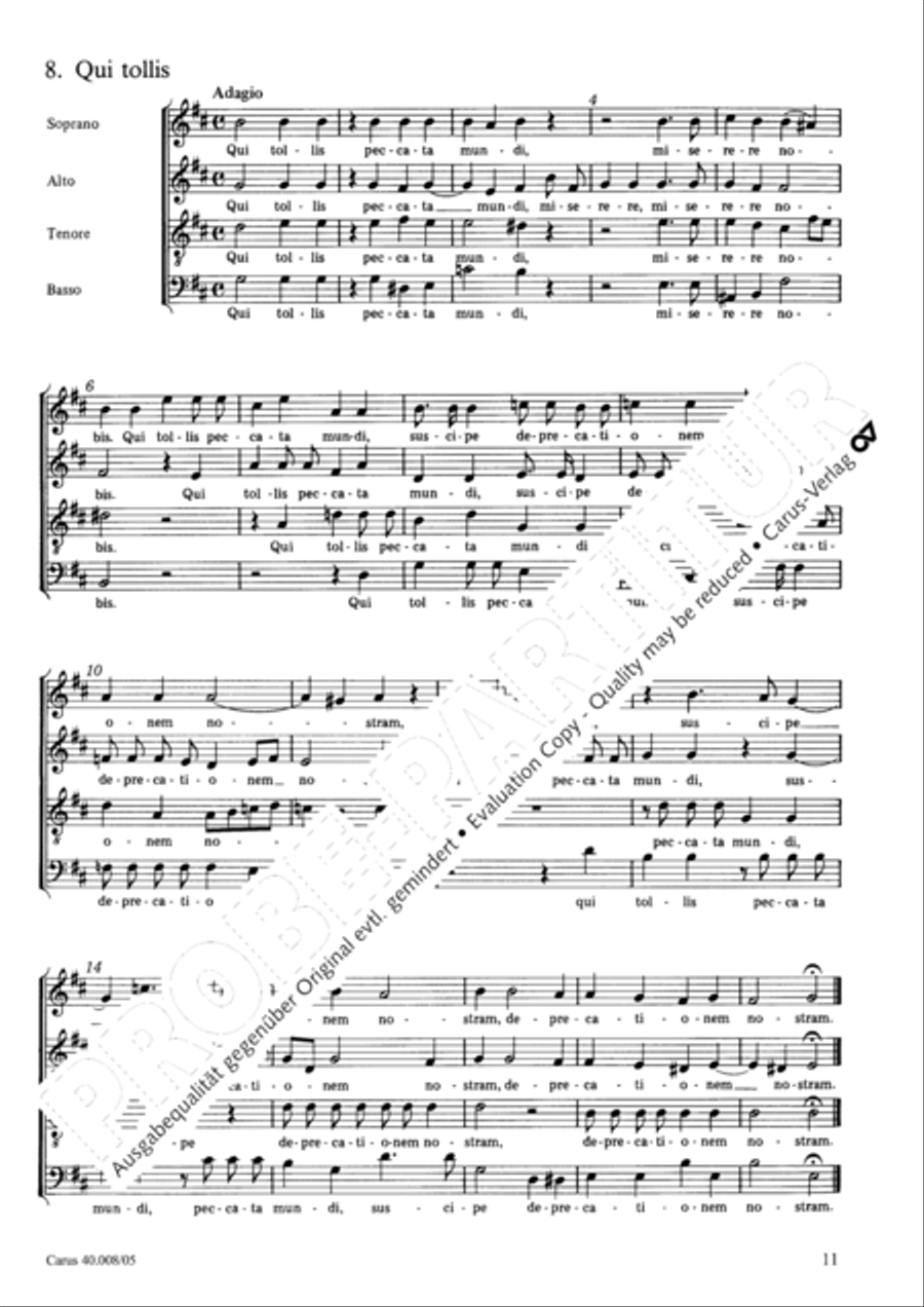 Introduzione e Gloria 4-Part scores gallery preview page 12