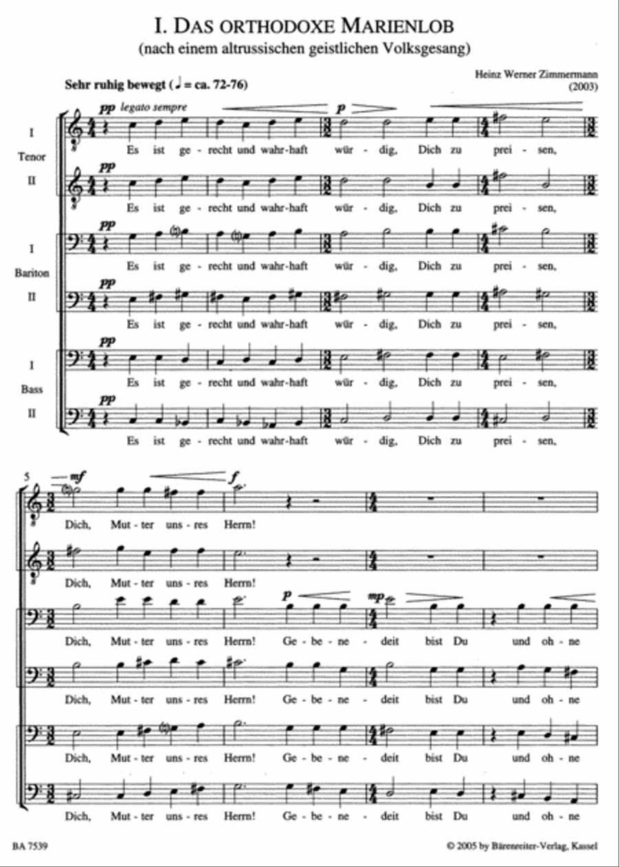 Marienlob (I, II, III) Marienlob (I, II, III) A Cappella scores gallery preview page 2