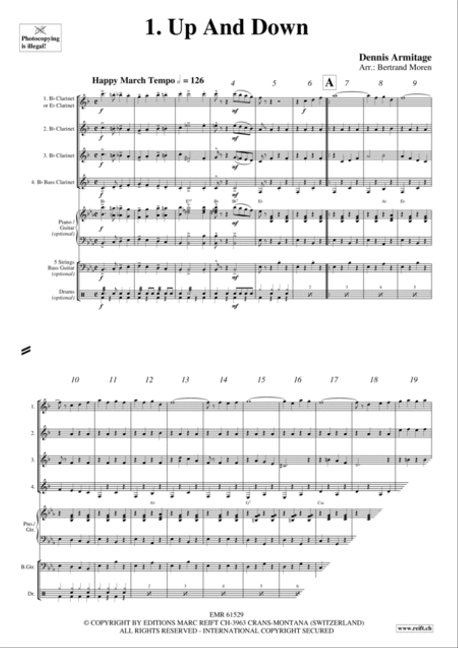 Beer Party Clarinet Quartet scores gallery preview page 3